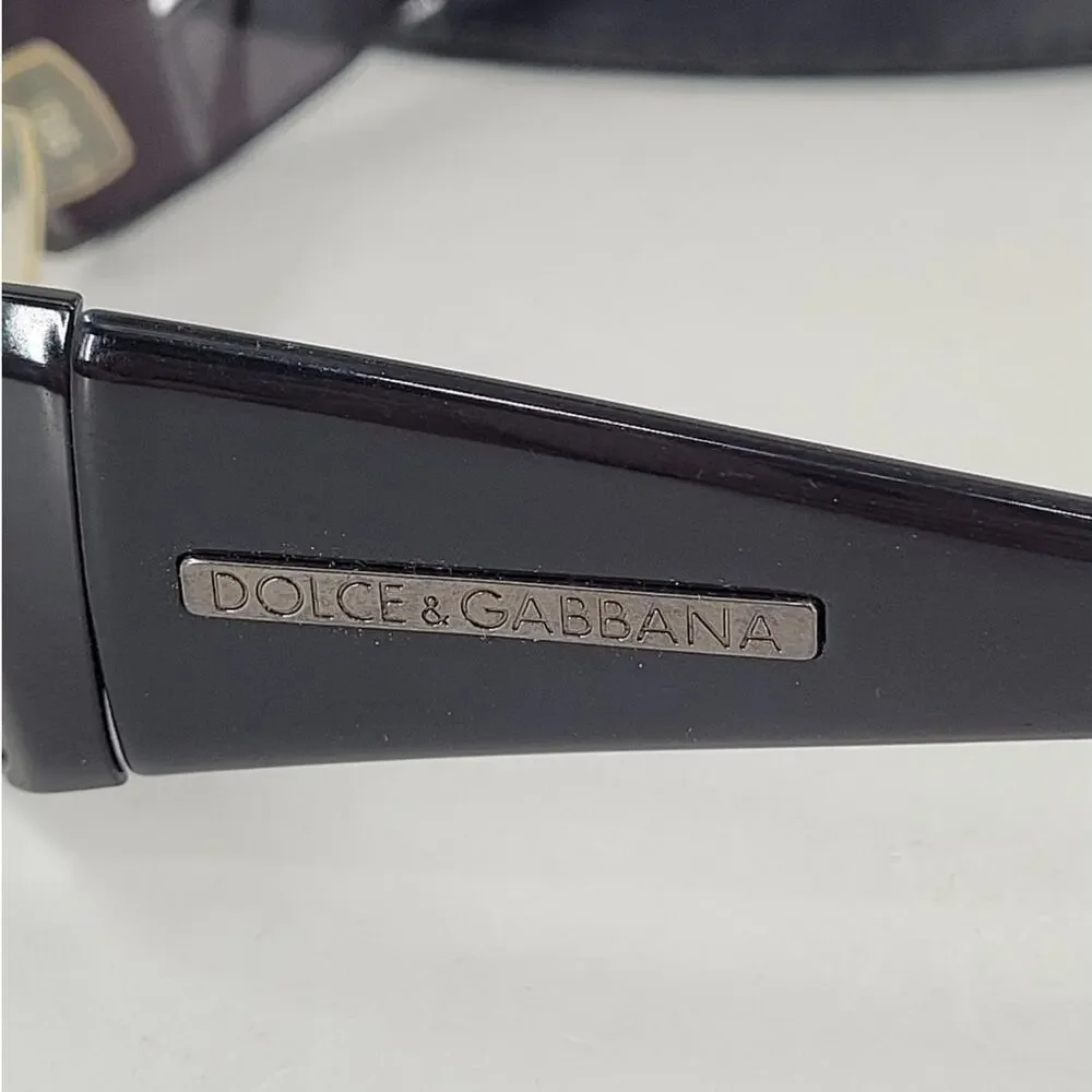 Dolce & Gabbana DG832 Black Wrap‎ Around Frame Men's Sunglasses